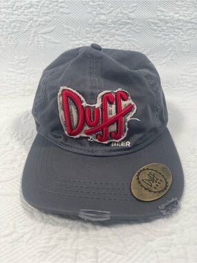 Embroidered Logo Dad Hat - Gray with Red Accent